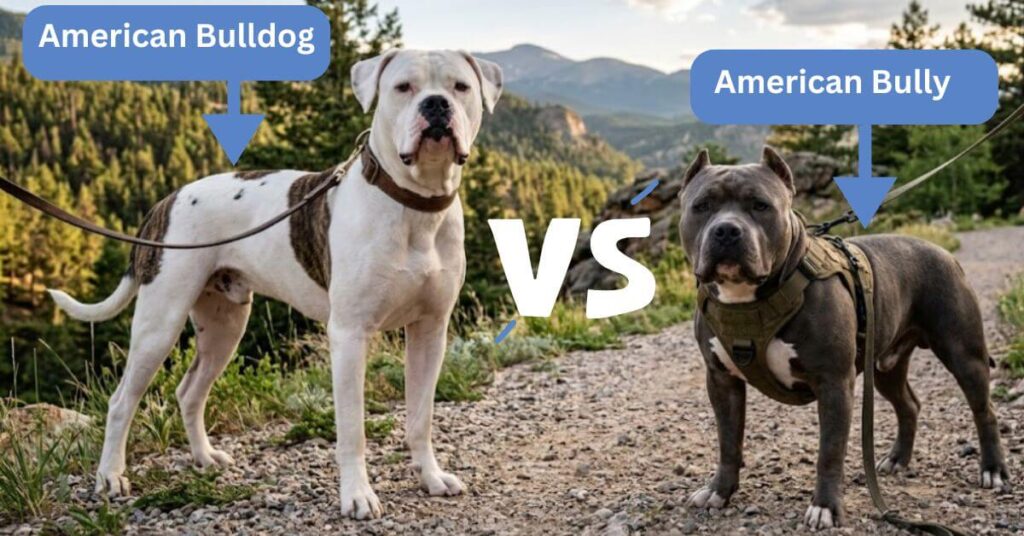 American Bully vs American Bulldog