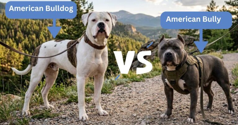American Bully vs American Bulldog